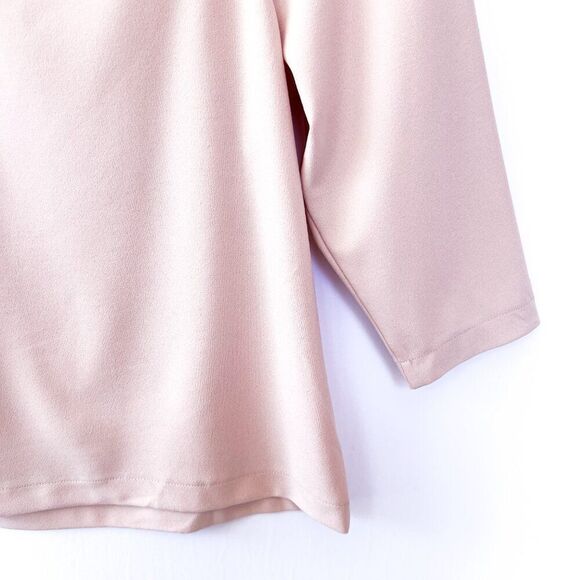NWT Ann Taylor Blush Pink Puff Quarter Sleeve Square Neck Top Small - Picture 4 of 8
